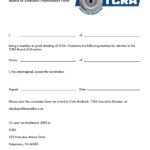 Board of Directors Nomination Form